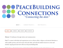 Tablet Screenshot of peacebuildingconnections.org